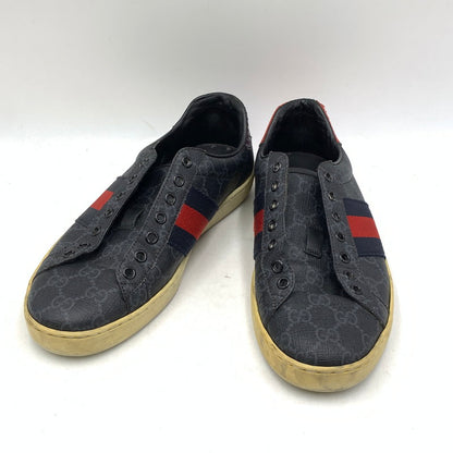 【現状渡し品】【メンズ/レディース】 GUCCI グッチ 429445 ACE GG SUPREME SNEAKERS スプリーム スニーカーズ シューズ 靴 183-260901-ya-08-izu サイズ：6 1/2 カラー：ネイビー 万代Net店