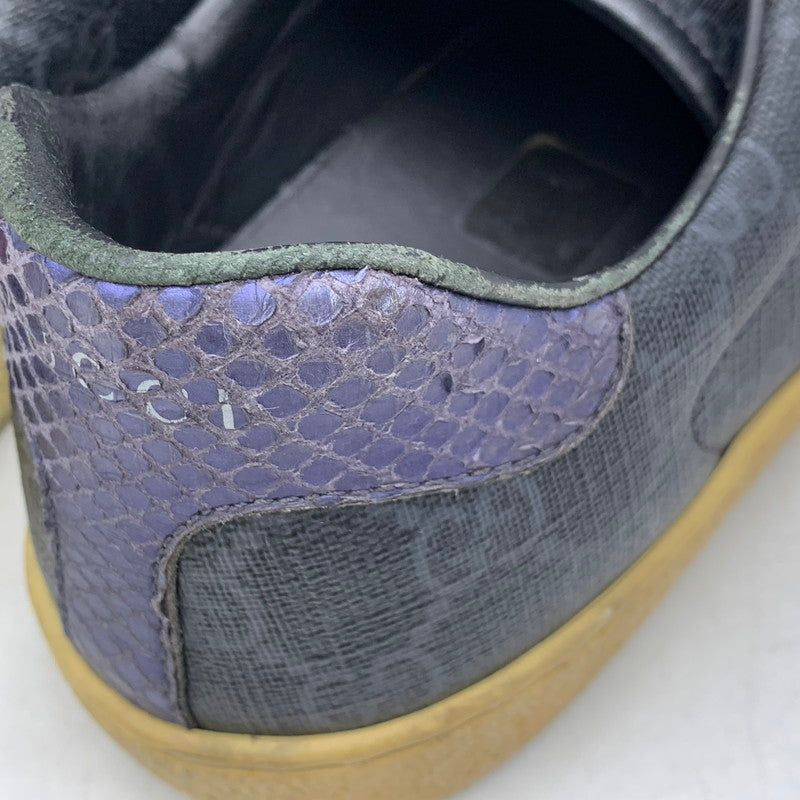 【現状渡し品】【メンズ/レディース】 GUCCI グッチ 429445 ACE GG SUPREME SNEAKERS スプリーム スニーカーズ シューズ 靴 183-260901-ya-08-izu サイズ：6 1/2 カラー：ネイビー 万代Net店