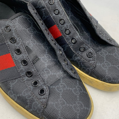 【現状渡し品】【メンズ/レディース】 GUCCI グッチ 429445 ACE GG SUPREME SNEAKERS スプリーム スニーカーズ シューズ 靴 183-260901-ya-08-izu サイズ：6 1/2 カラー：ネイビー 万代Net店