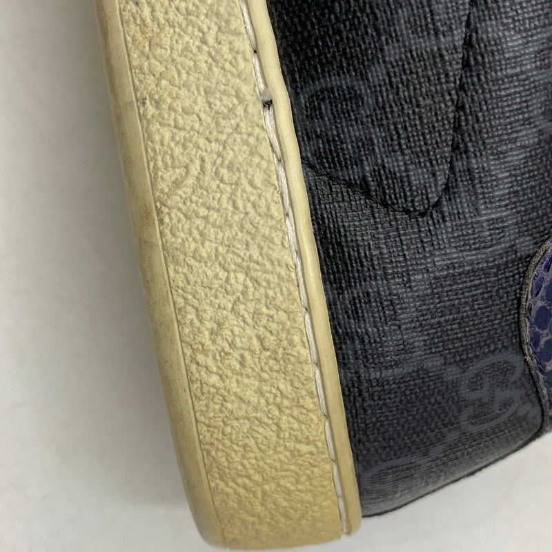 【現状渡し品】【メンズ/レディース】 GUCCI グッチ 429445 ACE GG SUPREME SNEAKERS スプリーム スニーカーズ シューズ 靴 183-260901-ya-08-izu サイズ：6 1/2 カラー：ネイビー 万代Net店