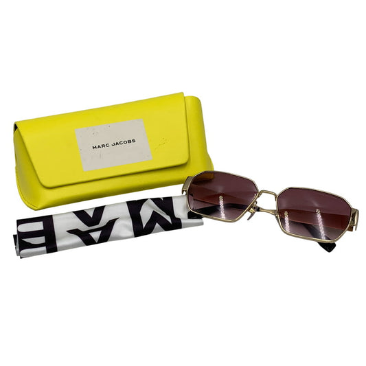 【中古品】【メンズ/レディース】 MARC JACOBS マークジェイコブス MARC 805 SQUARE SUNGLASSES スクエア サングラス 203-260910-cs-23-izu サイズ：59口16-140 カラー：ゴールド×パープル系 万代Net店