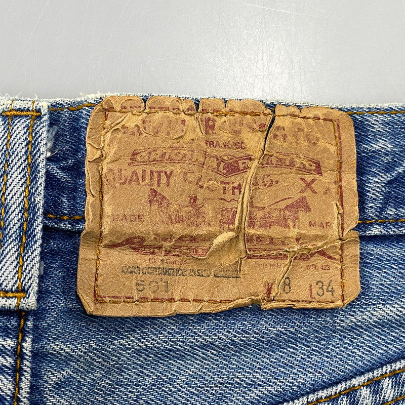 【現状渡し品】【メンズ】 Levi's リーバイス DENIM PANTS 501-0000 デニムパンツ ジーンズ 刻印653 金脇割り 157-260902-as-17-izu サイズ：28×34 カラー：インディゴ 万代Net店