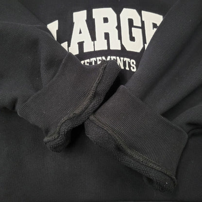 【中古美品】【メンズ】 VETEMENTS ヴェトモン LARGE LOGO HOODIE UE63HD640B ラージ ロゴ フーディー パーカー 142-260902-as-25-izu サイズ：O カラー：ブラック 万代Net店
