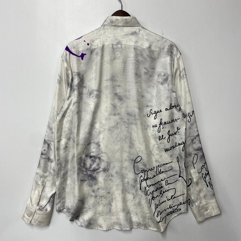 【中古品】【メンズ】 Berluti ベルルッティ PAINT GRAPHIC LS SHIRT ペイント グラフィック ロングスリーブ シャツ 長袖 141-260902-as-11-izu カラー：マルチカラー 万代Net店