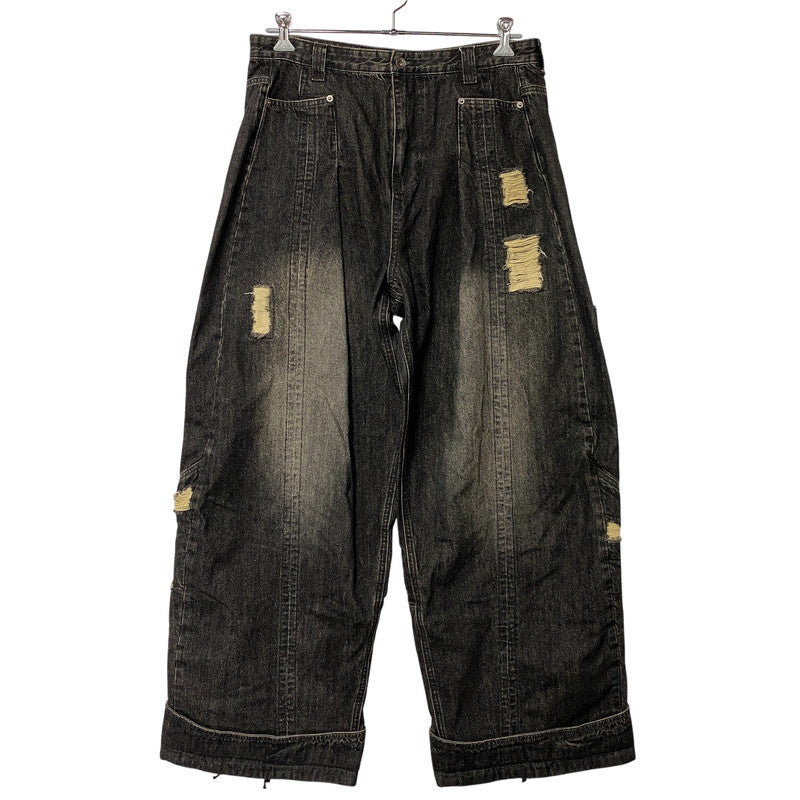 【中古品】【メンズ】 AESYNCTX エーイーシンクテックス WIDE PANTS ワイド パンツ ボトムス 153-260901-kh-01-izu サイズ：XL カラー：チャコール系 万代Net店