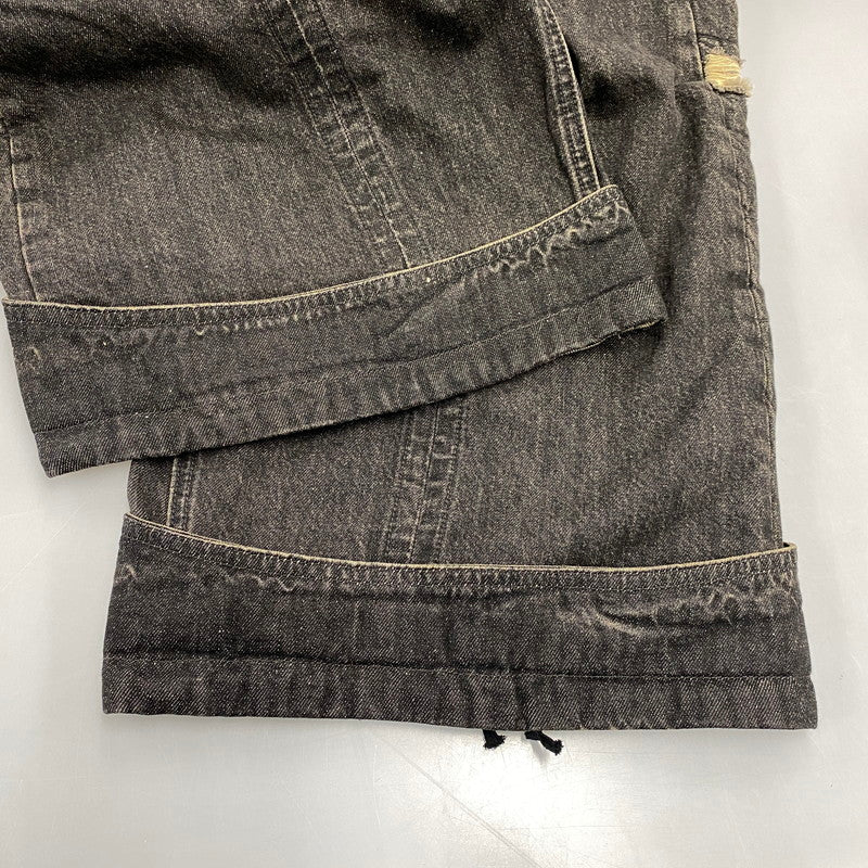 【中古品】【メンズ】 AESYNCTX エーイーシンクテックス WIDE PANTS ワイド パンツ ボトムス 153-260901-kh-01-izu サイズ：XL カラー：チャコール系 万代Net店