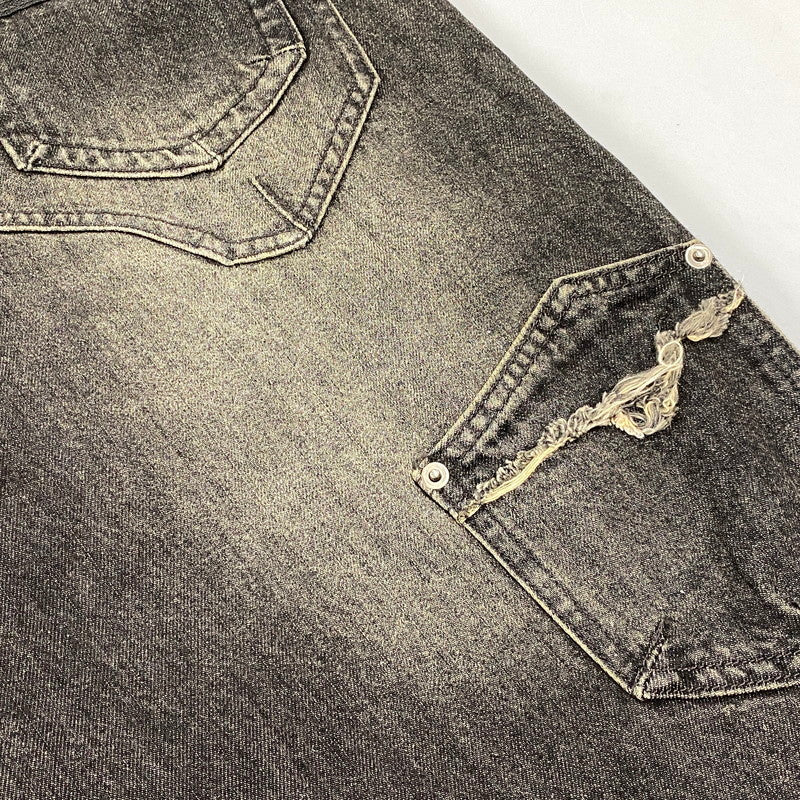 【中古品】【メンズ】 AESYNCTX エーイーシンクテックス WIDE PANTS ワイド パンツ ボトムス 153-260901-kh-01-izu サイズ：XL カラー：チャコール系 万代Net店