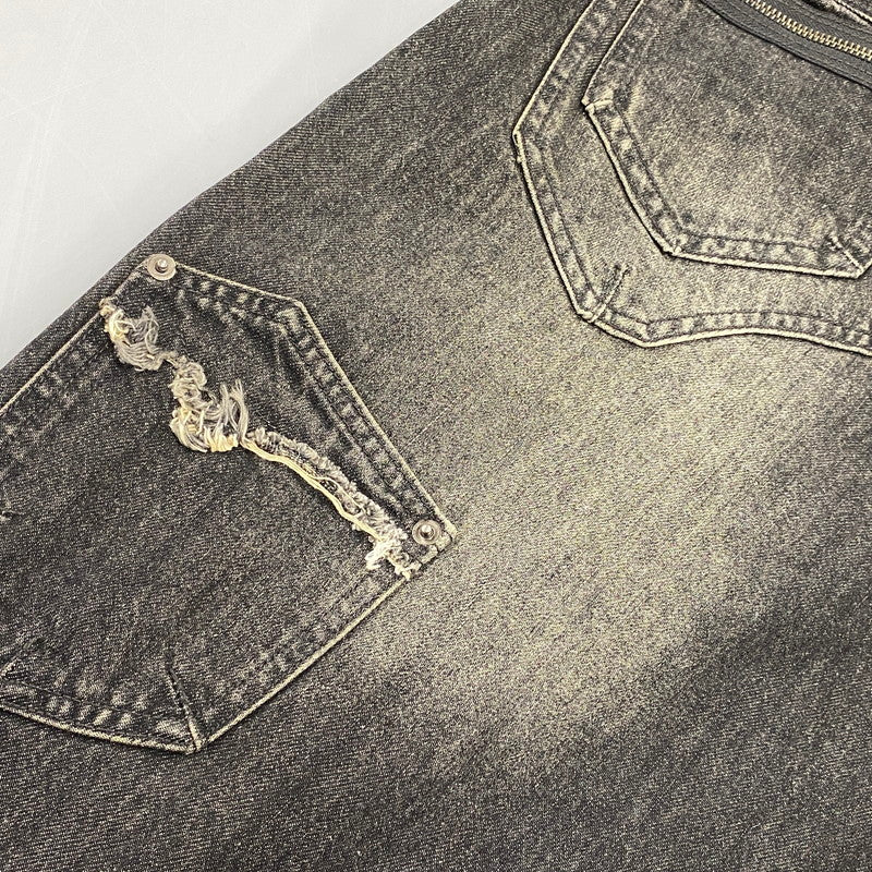 【中古品】【メンズ】 AESYNCTX エーイーシンクテックス WIDE PANTS ワイド パンツ ボトムス 153-260901-kh-01-izu サイズ：XL カラー：チャコール系 万代Net店
