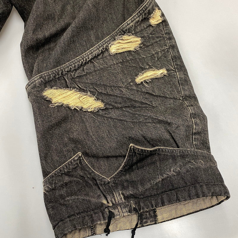 【中古品】【メンズ】 AESYNCTX エーイーシンクテックス WIDE PANTS ワイド パンツ ボトムス 153-260901-kh-01-izu サイズ：XL カラー：チャコール系 万代Net店
