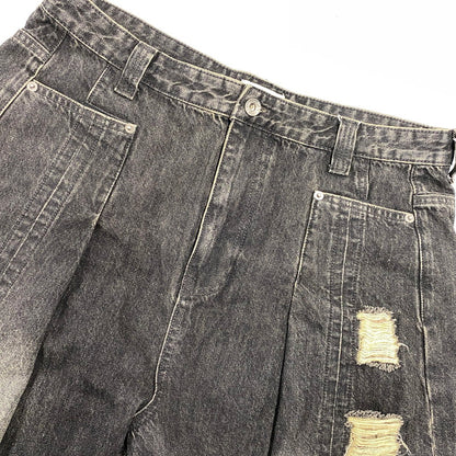 【中古品】【メンズ】 AESYNCTX エーイーシンクテックス WIDE PANTS ワイド パンツ ボトムス 153-260901-kh-01-izu サイズ：XL カラー：チャコール系 万代Net店