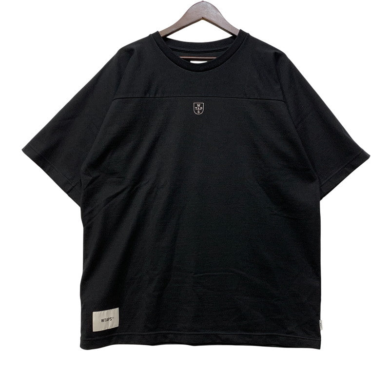 【中古品】【メンズ】 WTAPS ダブルタップス 222ATDT-CSM05 QB SS CTPL. CRST ショートスリーブ Tシャツ トップス 142-260901-kh-12-izu サイズ：02 カラー：ブラック 万代Net店