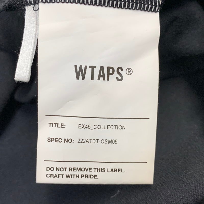 【中古品】【メンズ】 WTAPS ダブルタップス 222ATDT-CSM05 QB SS CTPL. CRST ショートスリーブ Tシャツ トップス 142-260901-kh-12-izu サイズ：02 カラー：ブラック 万代Net店