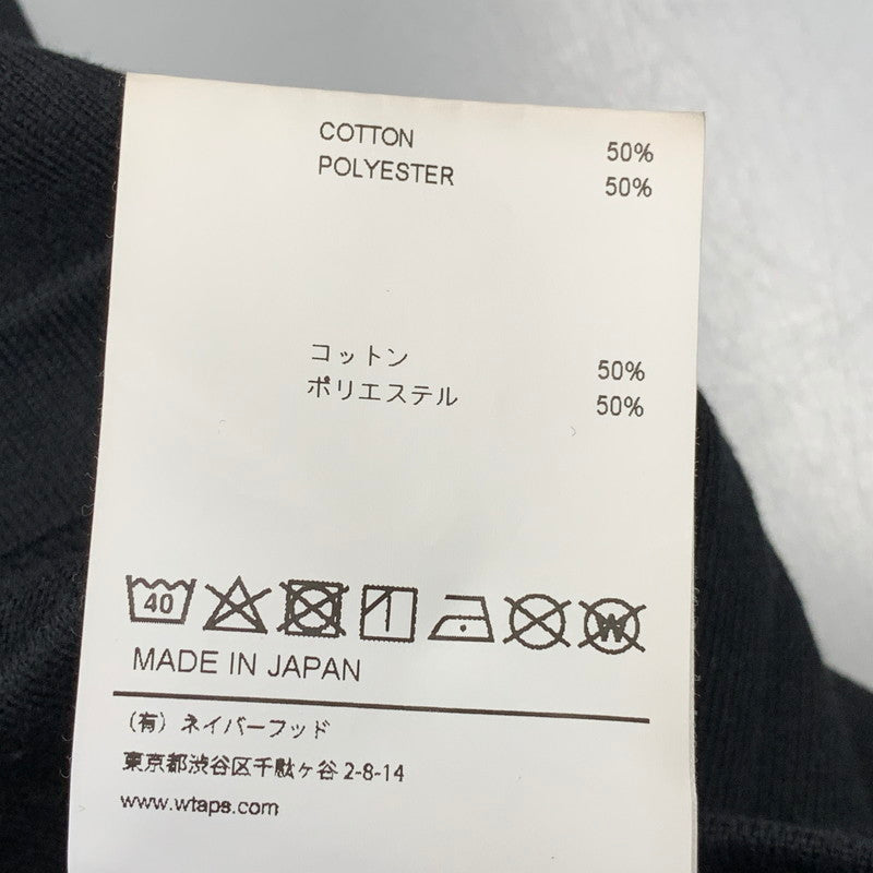 【中古品】【メンズ】 WTAPS ダブルタップス 222ATDT-CSM05 QB SS CTPL. CRST ショートスリーブ Tシャツ トップス 142-260901-kh-12-izu サイズ：02 カラー：ブラック 万代Net店