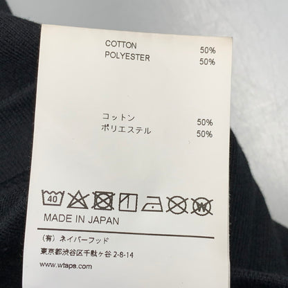 【中古品】【メンズ】 WTAPS ダブルタップス 222ATDT-CSM05 QB SS CTPL. CRST ショートスリーブ Tシャツ トップス 142-260901-kh-12-izu サイズ：02 カラー：ブラック 万代Net店