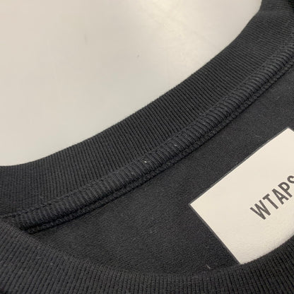 【中古品】【メンズ】 WTAPS ダブルタップス 222ATDT-CSM05 QB SS CTPL. CRST ショートスリーブ Tシャツ トップス 142-260901-kh-12-izu サイズ：02 カラー：ブラック 万代Net店