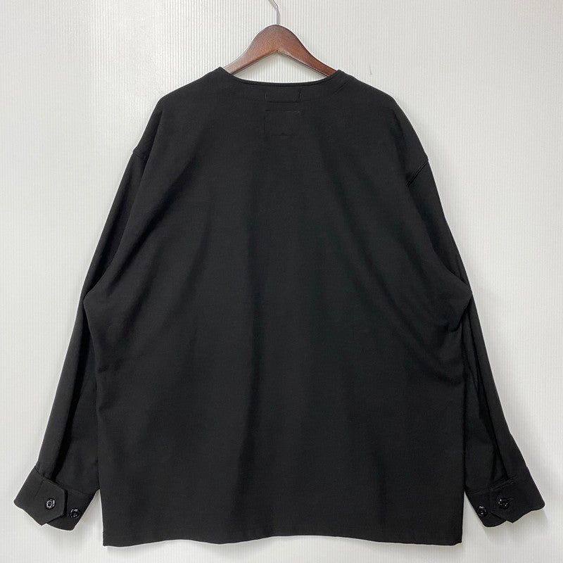【中古品】【メンズ】 WTAPS ダブルタップス SCOUT LS RAPO. TWILL 222WVDT-SHM04 スカウト ロングスリーブ ラポ. ツイル シャツ 長袖 142-260902-as-10-izu サイズ：04 カラー：ブラック 万代Net店