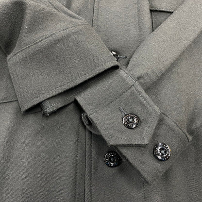 【中古品】【メンズ】 WTAPS ダブルタップス SCOUT LS RAPO. TWILL 222WVDT-SHM04 スカウト ロングスリーブ ラポ. ツイル シャツ 長袖 142-260902-as-10-izu サイズ：04 カラー：ブラック 万代Net店