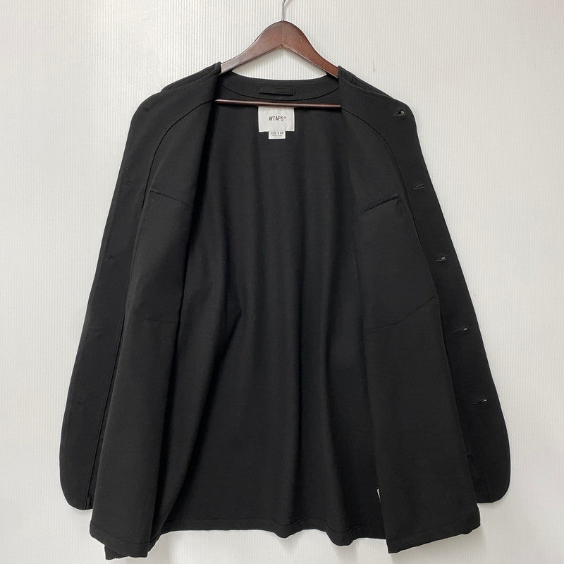 【中古品】【メンズ】 WTAPS ダブルタップス SCOUT LS RAPO. TWILL 222WVDT-SHM04 スカウト ロングスリーブ ラポ. ツイル シャツ 長袖 142-260902-as-10-izu サイズ：04 カラー：ブラック 万代Net店