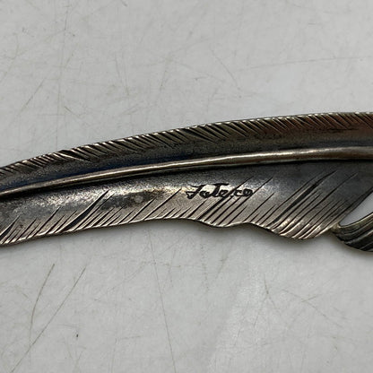 【中古品】【メンズ/レディース】 SHARE ONE'S FATE シェアワンズフェイト 1ST FEATHER＆DROP SNAKE TOP ファースト フェザー ドロップ スネーク トップ ペンダントトップ アクセサリー 192-260831-cs-08-izu カラー：シルバー 万代Net店