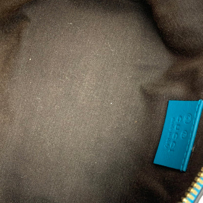 【中古品】【メンズ/レディース】 GUCCI グッチ 449894 マイクログッチシマ レザー ポーチ カバン 180-260901-ya-09-izu カラー：ターコイズブルー 万代Net店