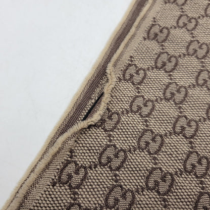 【中古品】【メンズ/レディース】 GUCCI グッチ GG柄 ウェブライン マフラー 183-260902-as-18-izu サイズ：37×180cm カラー：ブラウン系 万代Net店