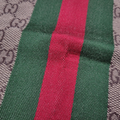 【中古品】【メンズ/レディース】 GUCCI グッチ GG柄 ウェブライン マフラー 183-260902-as-18-izu サイズ：37×180cm カラー：ブラウン系 万代Net店