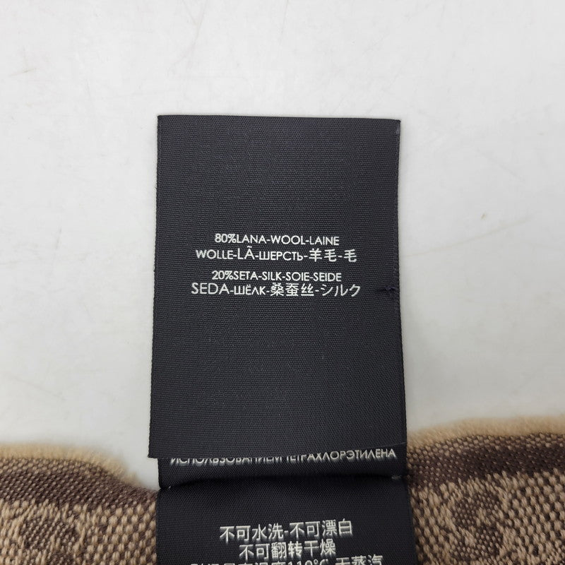 【中古品】【メンズ/レディース】 GUCCI グッチ GG柄 ウェブライン マフラー 183-260902-as-18-izu サイズ：37×180cm カラー：ブラウン系 万代Net店