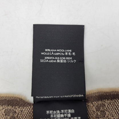 【中古品】【メンズ/レディース】 GUCCI グッチ GG柄 ウェブライン マフラー 183-260902-as-18-izu サイズ：37×180cm カラー：ブラウン系 万代Net店