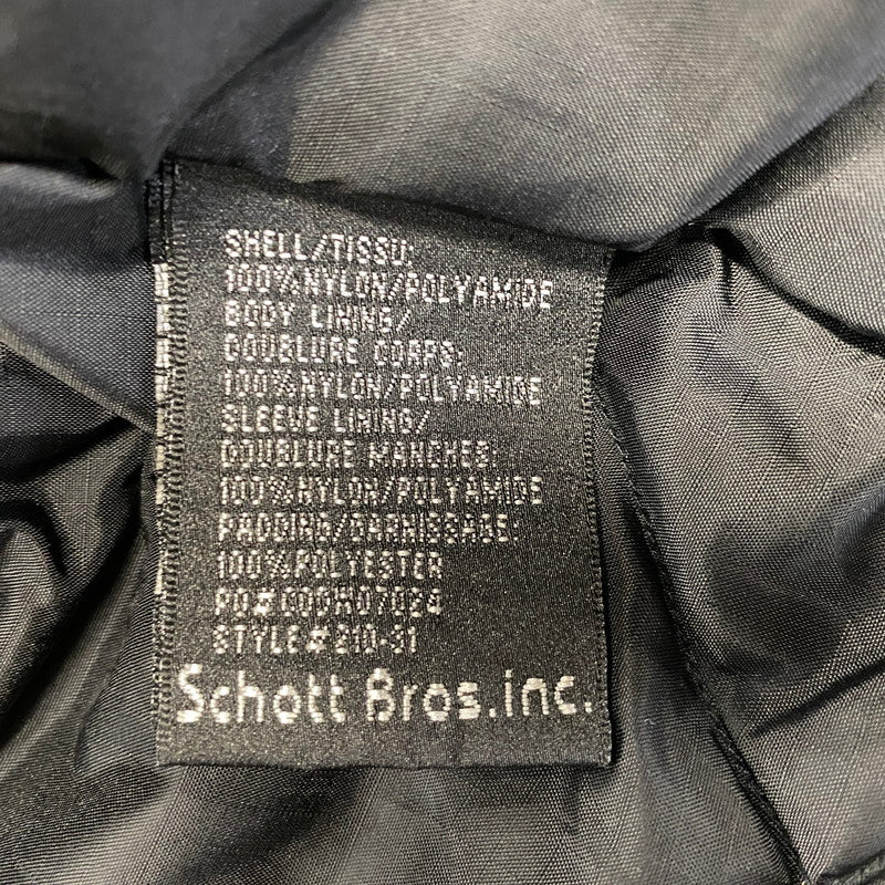 【中古品】【メンズ】 SCHOTT ショット CWU-210-31 CWU-R FLIGHT JACKET フライト ジャケット アウター 145-260831-cs-01-izu サイズ：XL カラー：ブラック 万代Net店