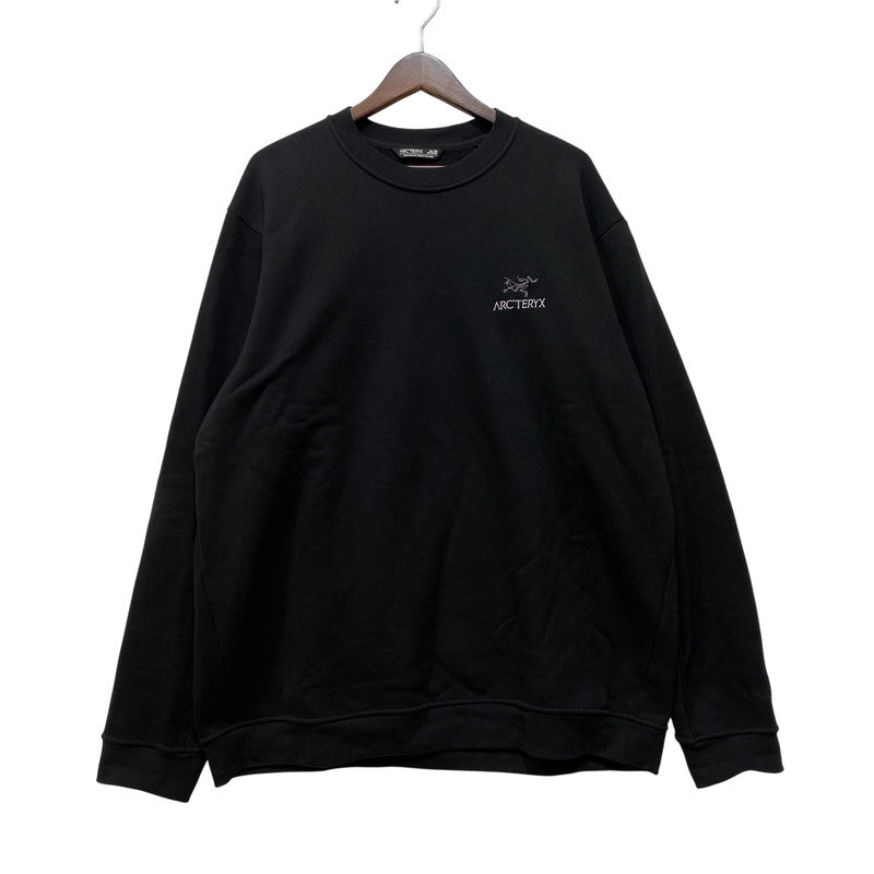 【中古品】【メンズ】 ARC'TERYX アークテリクス X000009787 EMBLEM FLEECE CREW エンブレエム フリース クルー トップス 長袖 144-260831-cs-05-izu サイズ：XL カラー：ブラック 万代Net店