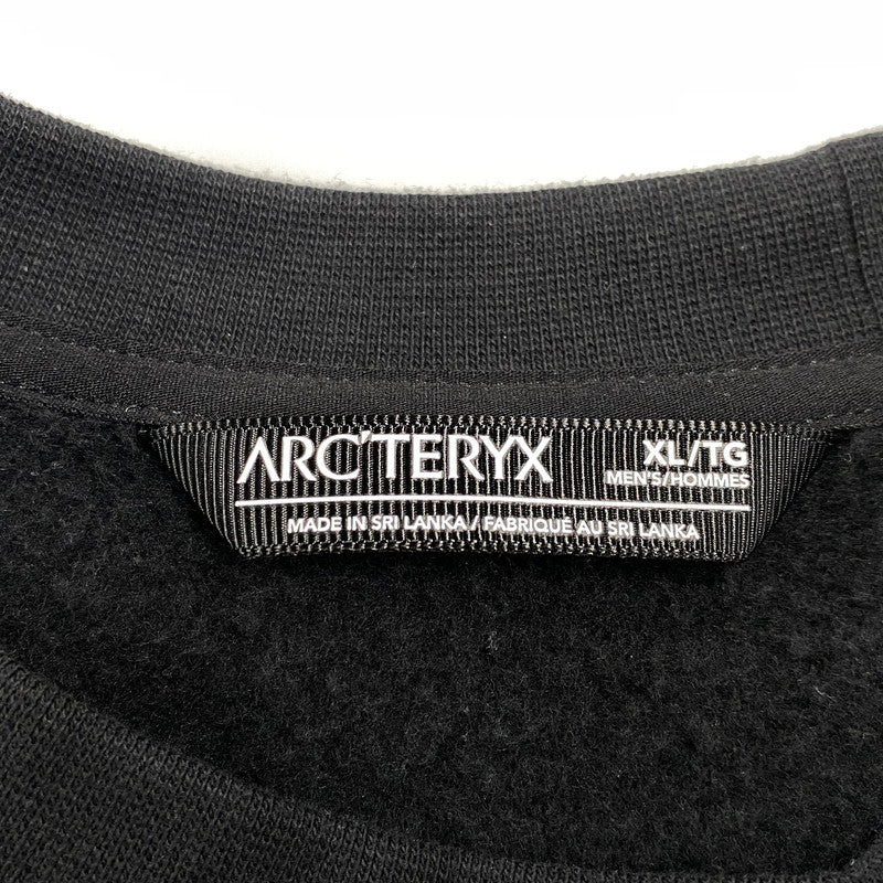 【中古品】【メンズ】 ARC'TERYX アークテリクス X000009787 EMBLEM FLEECE CREW エンブレエム フリース クルー トップス 長袖 144-260831-cs-05-izu サイズ：XL カラー：ブラック 万代Net店