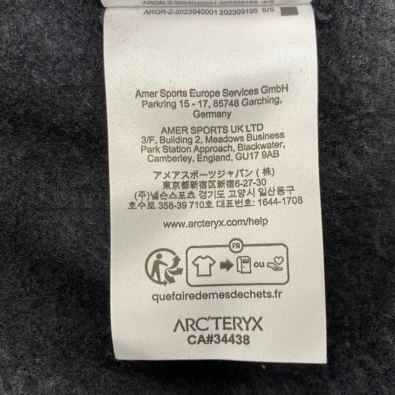 【中古品】【メンズ】 ARC'TERYX アークテリクス X000009787 EMBLEM FLEECE CREW エンブレエム フリース クルー トップス 長袖 144-260831-cs-05-izu サイズ：XL カラー：ブラック 万代Net店