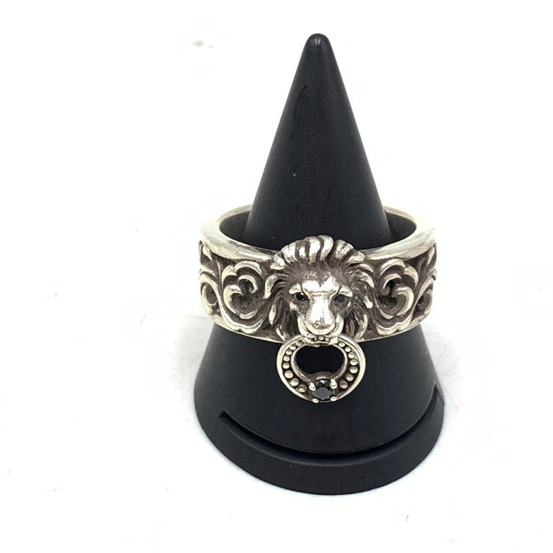 【中古品】【メンズ/レディース】 JUSTIN DAVIS ジャスティンデイビス 925 LION KEEPER RING ライオン キーパー リング アクセサリー 192-260901-ya-18-izu カラー：シルバー 万代Net店