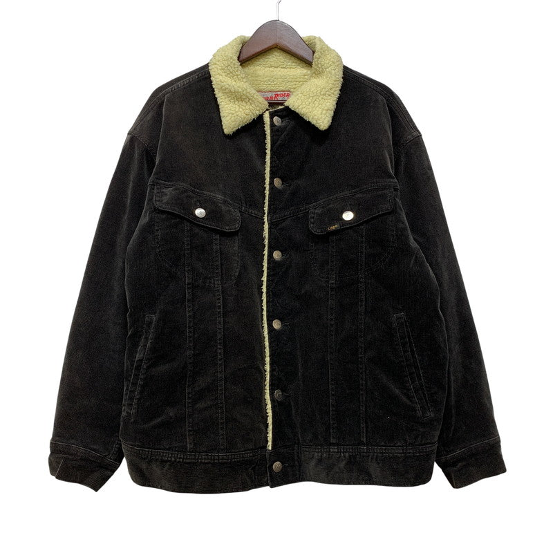 【中古品】【メンズ】 LEE リー LM0732 CORDUROY BOA JACKET コーデュロイ ボア ジャケット アウター 147-260916-yn-13-izu サイズ：S カラー：ブラック 万代Net店
