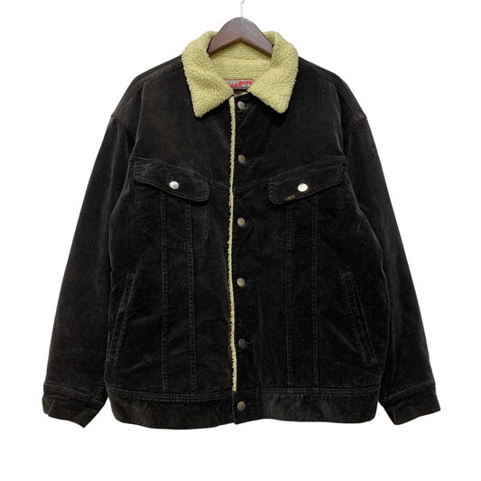 【中古品】【メンズ】 LEE リー LM0732 CORDUROY BOA JACKET コーデュロイ ボア ジャケット アウター 147-260916-yn-13-izu サイズ：S カラー：ブラック 万代Net店