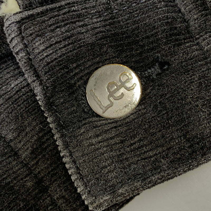 【中古品】【メンズ】 LEE リー LM0732 CORDUROY BOA JACKET コーデュロイ ボア ジャケット アウター 147-260916-yn-13-izu サイズ：S カラー：ブラック 万代Net店