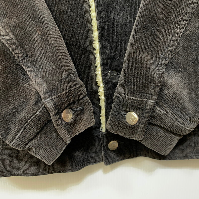 【中古品】【メンズ】 LEE リー LM0732 CORDUROY BOA JACKET コーデュロイ ボア ジャケット アウター 147-260916-yn-13-izu サイズ：S カラー：ブラック 万代Net店