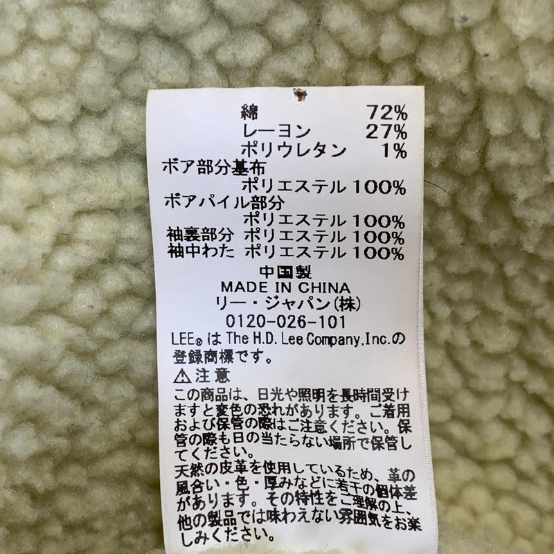 【中古品】【メンズ】 LEE リー LM0732 CORDUROY BOA JACKET コーデュロイ ボア ジャケット アウター 147-260916-yn-13-izu サイズ：S カラー：ブラック 万代Net店