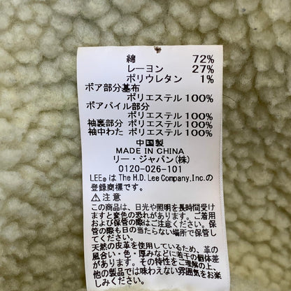 【中古品】【メンズ】 LEE リー LM0732 CORDUROY BOA JACKET コーデュロイ ボア ジャケット アウター 147-260916-yn-13-izu サイズ：S カラー：ブラック 万代Net店