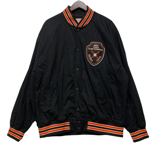 【中古品】【メンズ】 AVIREX アヴィレックス 783-3152009 LIGHT STADIUM JACKET ライト スタジアム ジャケット アウター 145-260911-ya-13-izu サイズ：XL カラー：ブラック 万代Net店
