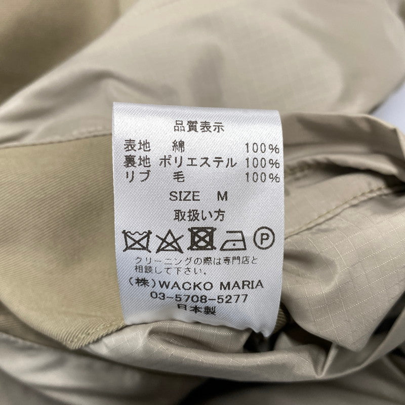 【中古美品】【メンズ】 WACKO MARIA ワコマリア TANKERS JACKET 26SS-WMO-ML01 タンカースジャケット 142-260902-as-14-izu サイズ：M カラー：ベージュ 万代Net店