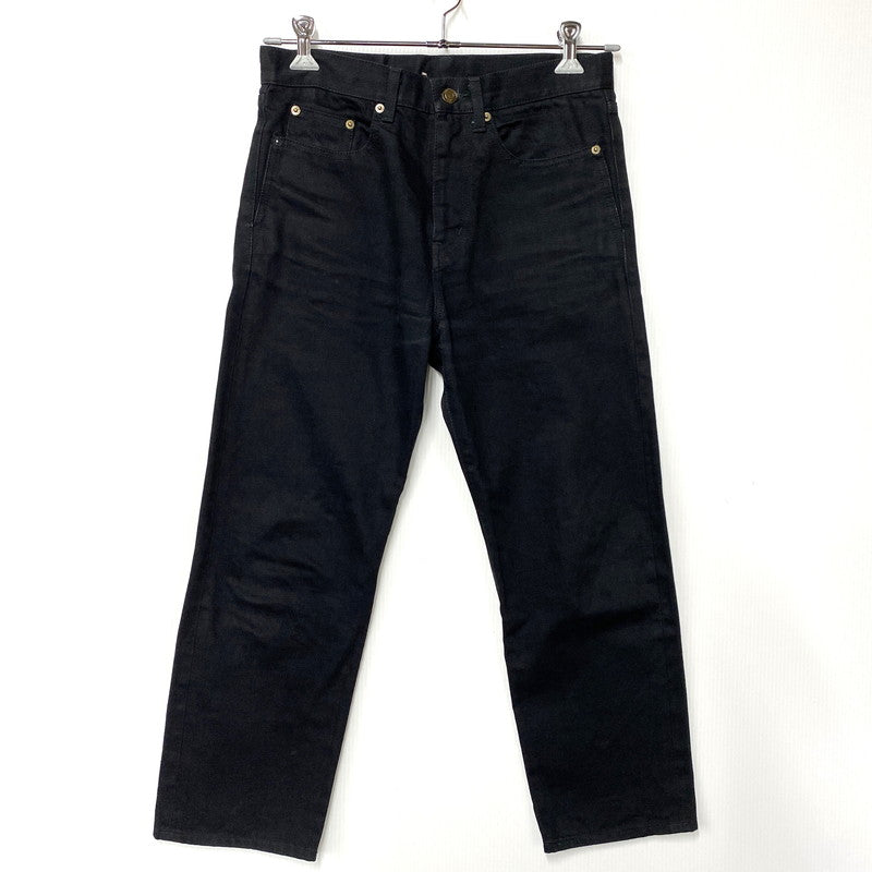 【中古品】【メンズ】 SAINT LAURENT サンローラン 500170 Y865R CLASSIC STRAIGHT DENIM PANTS クラシック ストレート デニム パンツ ボトムス 152-260901-kh-06-izu サイズ：27 カラー：ブラック 万代Net店