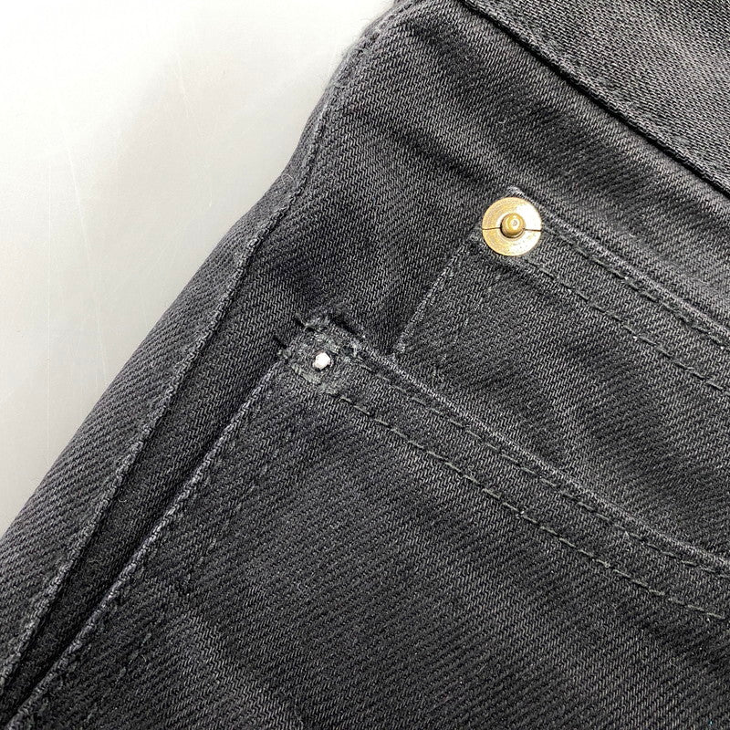 【中古品】【メンズ】 SAINT LAURENT サンローラン 500170 Y865R CLASSIC STRAIGHT DENIM PANTS クラシック ストレート デニム パンツ ボトムス 152-260901-kh-06-izu サイズ：27 カラー：ブラック 万代Net店