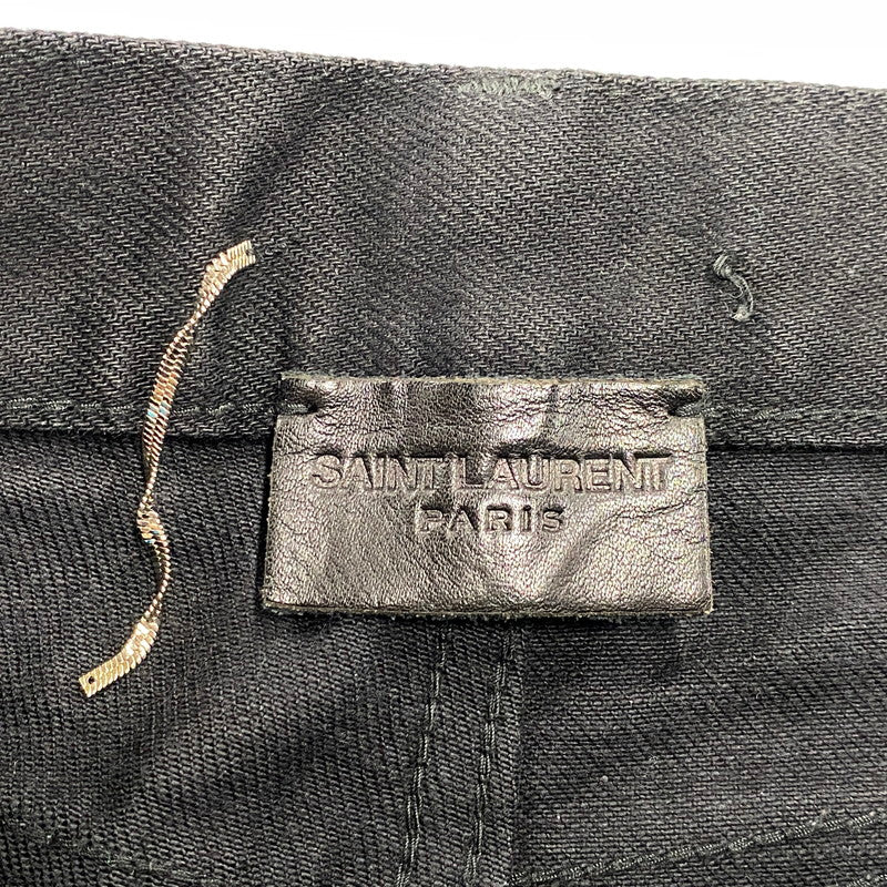 【中古品】【メンズ】 SAINT LAURENT サンローラン 500170 Y865R CLASSIC STRAIGHT DENIM PANTS クラシック ストレート デニム パンツ ボトムス 152-260901-kh-06-izu サイズ：27 カラー：ブラック 万代Net店