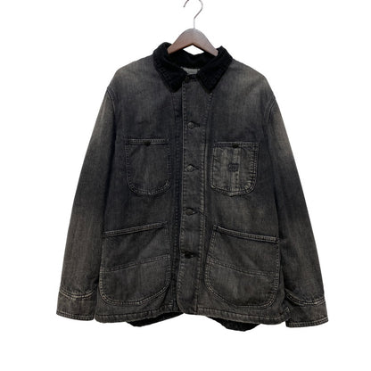 【中古品】【メンズ】 MINEDENIM マインデニム 2510-9004-95-022 25AW 襟コーデュロイ 裏地チェックフランネル デニムカバーオールジャケット アウター 142-260831-cs-02-izu サイズ：2 カラー：チャコール 万代Net店