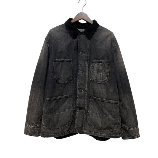 【中古品】【メンズ】 MINEDENIM マインデニム 2510-9004-95-022 25AW 襟コーデュロイ 裏地チェックフランネル デニムカバーオールジャケット アウター 142-260831-cs-02-izu サイズ：2 カラー：チャコール 万代Net店