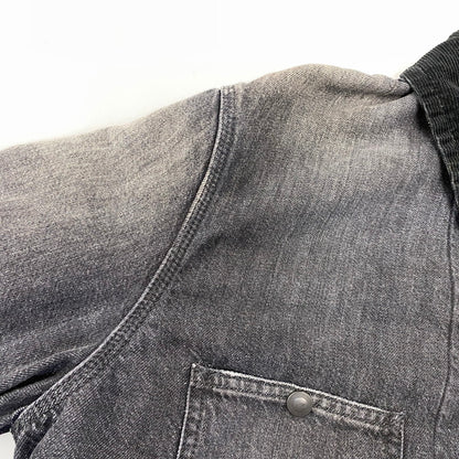 【中古品】【メンズ】 MINEDENIM マインデニム 2510-9004-95-022 25AW 襟コーデュロイ 裏地チェックフランネル デニムカバーオールジャケット アウター 142-260831-cs-02-izu サイズ：2 カラー：チャコール 万代Net店