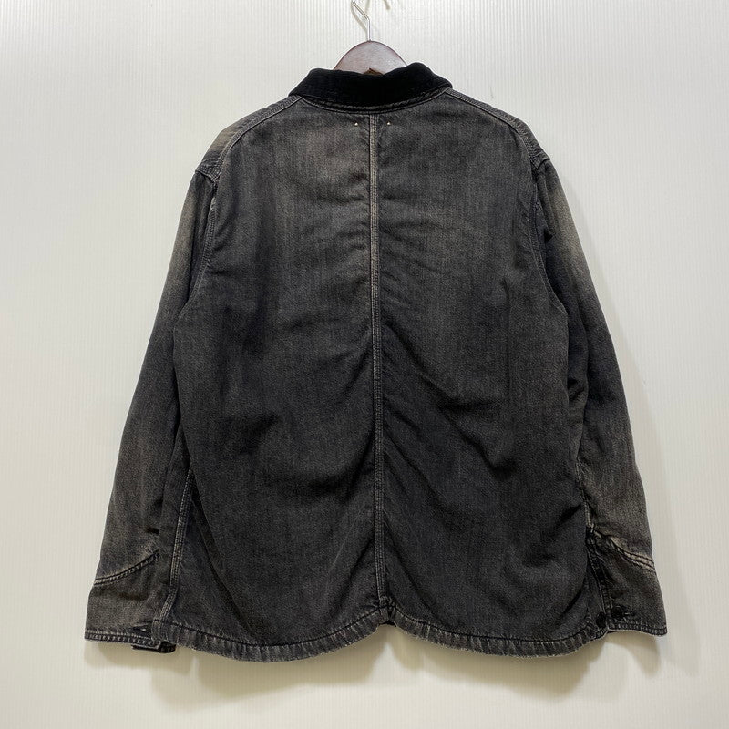 【中古品】【メンズ】 MINEDENIM マインデニム 2510-9004-95-022 25AW 襟コーデュロイ 裏地チェックフランネル デニムカバーオールジャケット アウター 142-260831-cs-02-izu サイズ：2 カラー：チャコール 万代Net店