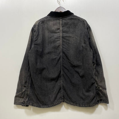 【中古品】【メンズ】 MINEDENIM マインデニム 2510-9004-95-022 25AW 襟コーデュロイ 裏地チェックフランネル デニムカバーオールジャケット アウター 142-260831-cs-02-izu サイズ：2 カラー：チャコール 万代Net店