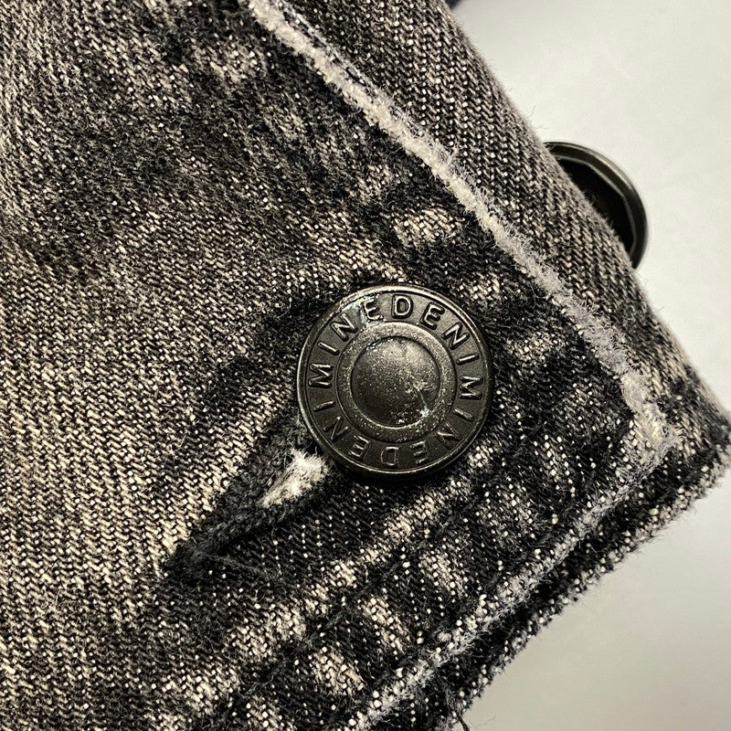 【中古品】【メンズ】 MINEDENIM マインデニム 2510-9004-95-022 25AW 襟コーデュロイ 裏地チェックフランネル デニムカバーオールジャケット アウター 142-260831-cs-02-izu サイズ：2 カラー：チャコール 万代Net店